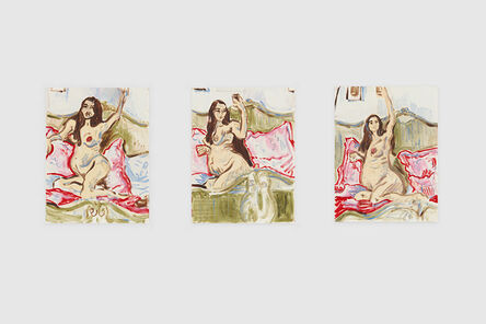 Rafaela de Ascanio, ‘26 Weeks Triptych (Parts I, II,III)’, 2019
