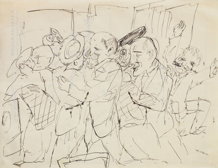 Max Beckmann, ‘Tanzende ältere Paare’, 1920