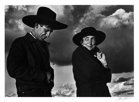 Ansel Adams, ‘Georgia O'Keeffe and Orville Cox, Canyon de Chelly National Monument, Arizona’, 1937