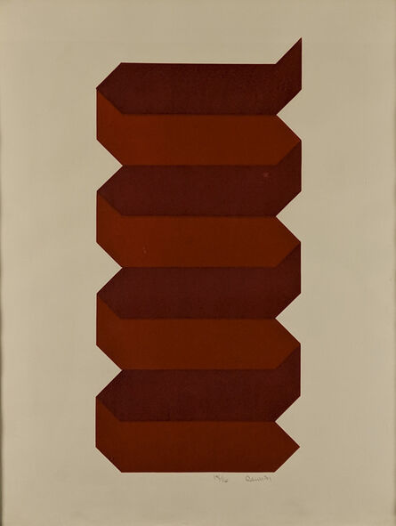 Bill Rawn, ‘Arrows Merged IV (Red and Orange)’, 1971