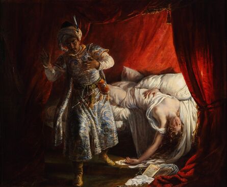Alexandre Marie Colin, ‘Othello and Desdemona’, 1829