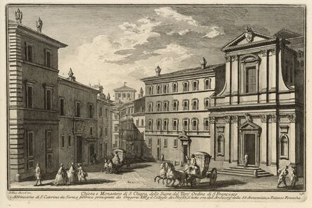 Giuseppe Vasi, ‘Chiesa e Monastero di S. Chiara, delle Suore del Terz' Ordine di S. Francesco’, 1747-1801