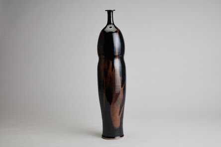 Brother Thomas Bezanson, ‘Tall narrow vase, honan tenmoku glaze’, n/a