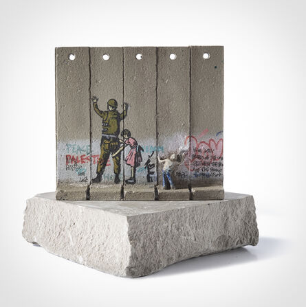 Banksy, ‘Walled Off Hotel - Five Part Souvenir Wall Section (Stop And Search’