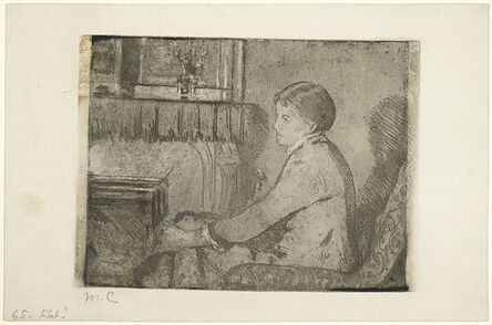 Mary Cassatt, ‘Before the Fireplace (No. 2) (Breeskin 65)’, ca. 1882