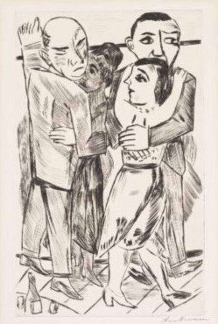 Max Beckmann, ‘Zwei Tanzpaare’, 1923