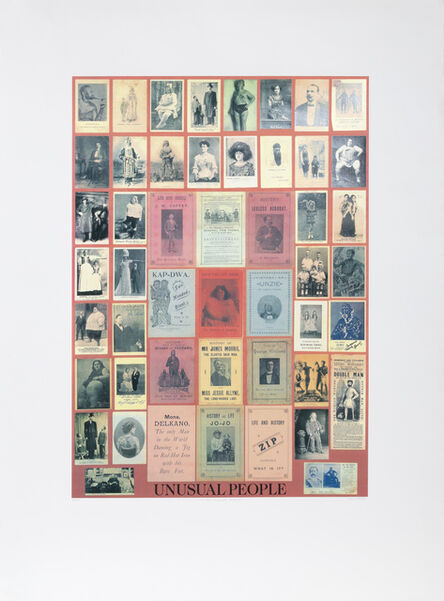 Peter Blake, ‘U is for Unusual People’, 1991