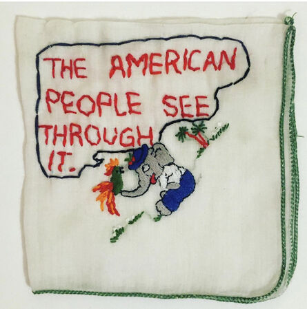 Tiny Pricks Project, ‘The American People See Through It by Diana Weymar’, 2020