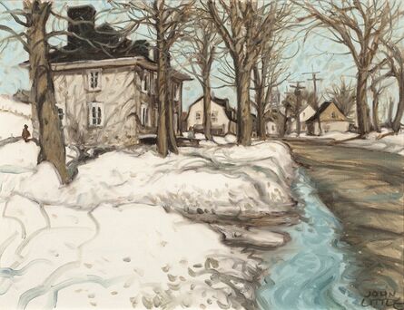 John Caruthers Little, ‘Journée ensoleillement du printemps, Neuville, Quebec’, 1975