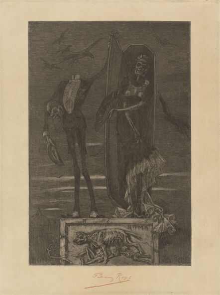 Félicien Rops, ‘Le Vice suprème: Frontispiece’, 1884