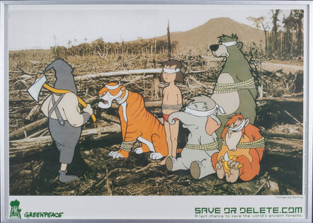 Banksy, ‘Disney Save Or Delete (for Greenpeace)’, 2002