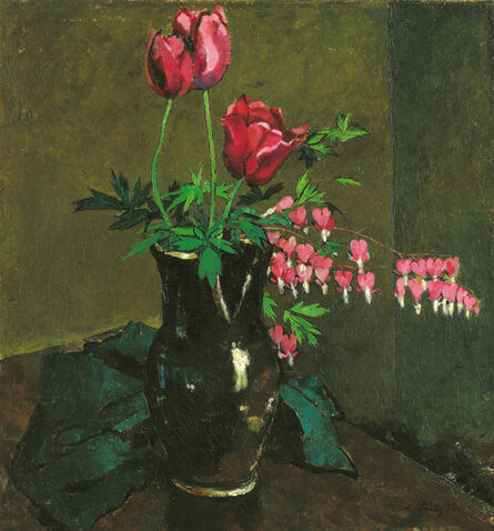 Anton Lutz, ‘Tulips and Bleeding Heart’, 1933