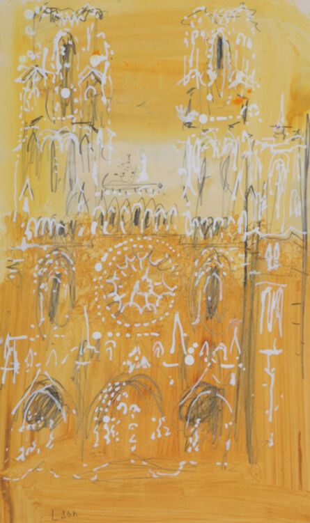 John Piper, ‘Laon Cathedral’, c.1970