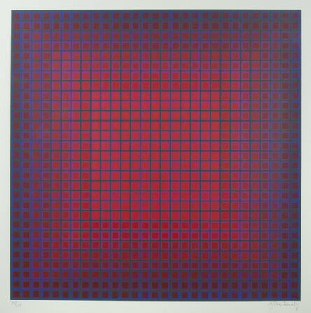 Julian Stanczak, ‘Compounded Red’, 1981