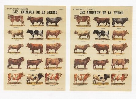 Marcel Broodthaers, ‘Les animaux de la ferme’, 1974