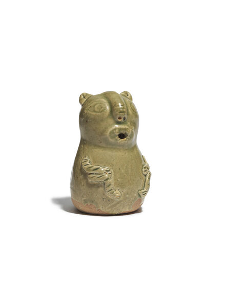 Unknown Chinese, ‘A 'Yue' ware celadon-glazed 'bear' shaped vessel’, Western Jin (266-316 AD)