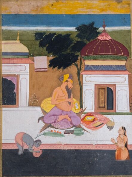 Unknown, ‘A Maharishi on a Terrace’, circa 1700