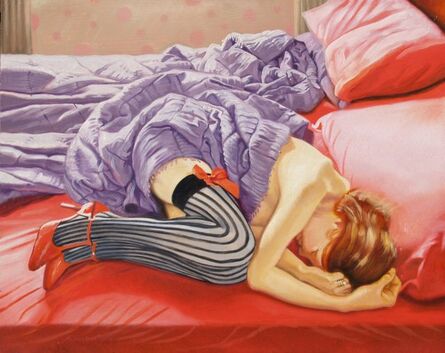 Anthony Christian, ‘Redhead in a red bed’, 2015