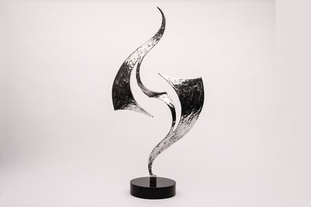 Leonardo Nierman, ‘Leonardo Nierman Signed Stainless Steel Sculpture Contemporary Art’, 1980-2000