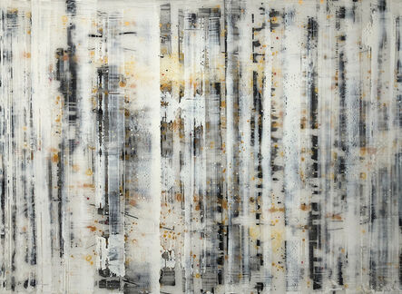 Greg Ragland, ‘Parallel Layers 11, White, Black, Gold’, 2021