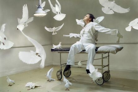 Martin Schoeller, ‘Quentin Tarantino with Doves’, 2004