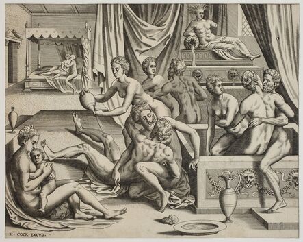 Frans Floris I, ‘Men and Women at a Bath’, (1519/20 -1570)
