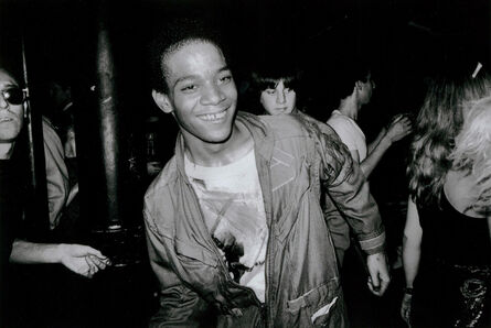 Nicholas Taylor, ‘BASQUIAT Dancing at The Mudd Club, 1979 (Basquiat Boom For Real photograph)’, 1979 printed later
