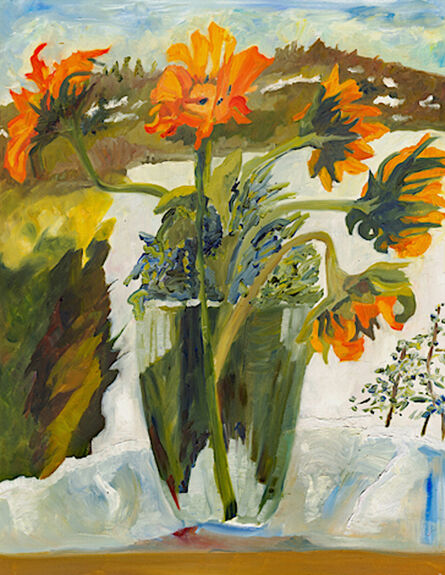 Yvonne Troxell Lamothe, ‘Sunflowers in January’, 2021