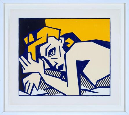 Roy Lichtenstein, ‘Reclining Nude, from Expressionist Woodcut Series’, 1980