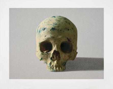Damien Hirst, ‘Studio Half Skull, Face On (with diamond dust)’, 2009