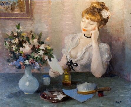Marcel Dyf, ‘Claudine Songeuse (Claudine Pensive)’, ca. 1925