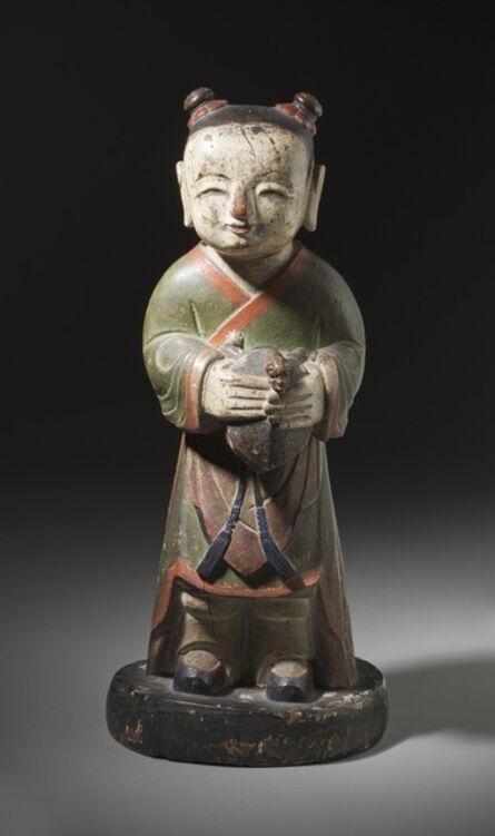 ‘Altar Attendant (Tongja) Holding a Turtle’, Joseon dynasty (1392-1910); 18th century