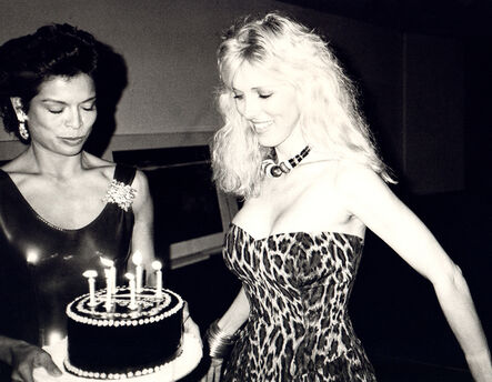 Andy Warhol, ‘Bianca Jagger with cake on Alana Stewart's Birthday’, 1985