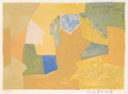 Serge Poliakoff, ‘Composition jaune, orange et verte - L14’, 1957