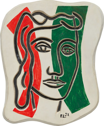 Fernand Léger, ‘Visage en creux (rouge et vert)’, 1952