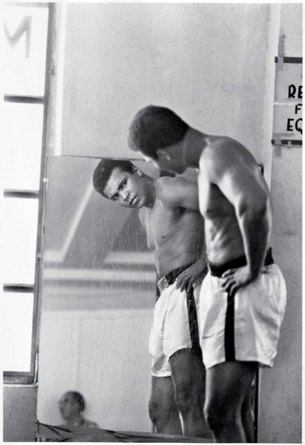 Neil Leifer, ‘Ali At Training Camp - Ali Looking In Mirror’, 1972