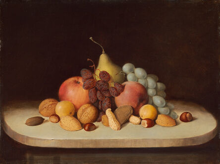 Robert Seldon Duncanson, ‘Still Life with Fruit and Nuts’, 1848