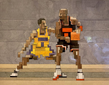 Adam Lister, ‘Jordan vs Kobe Bryant #2’, 2021
