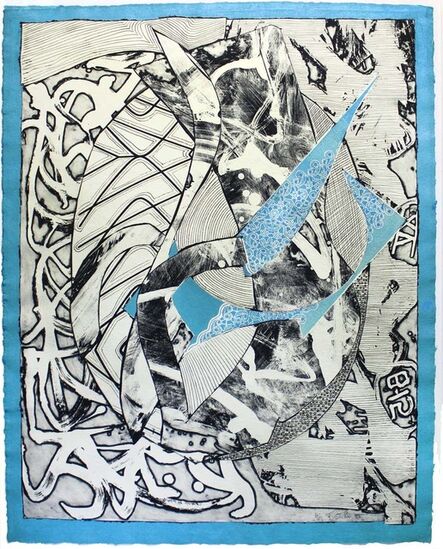 Frank Stella, ‘Swan in Blue’, 1983