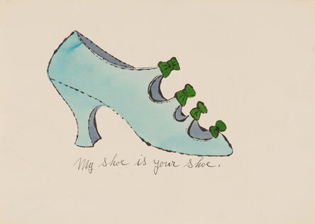 Andy Warhol, ‘My Shoe is Your Shoe’, 1955