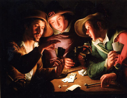 Peter Wtewael, ‘Card players’, 1620s