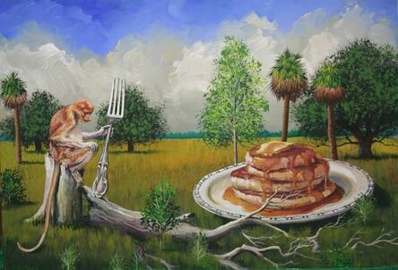 Bill Mead, ‘Temptation Resisted (Monkey with A Fork)’, 2015