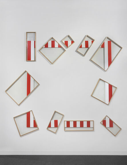 Daniel Buren, ‘A Frame in a Frame in a Frame, N° 39 Red - Aka’, 1988