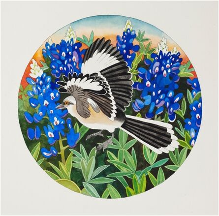 Billy Hassell, ‘Mockingbird and Bluebonnets’, 2014
