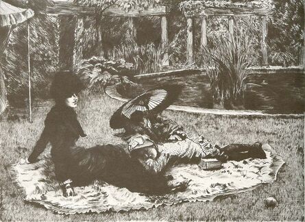 James Jacques-Joseph Tissot, ‘Sur L'Herbe’, 1880