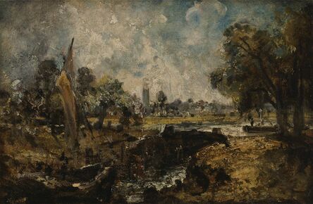 John Constable, ‘Dedham Lock’, 1819 to 1820