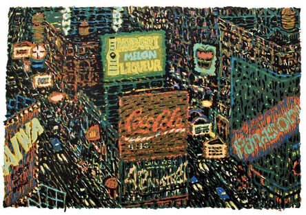 Yvonne Jacquette, ‘Times Square (Overview)’, 1987
