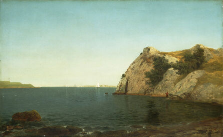 John Frederick Kensett, ‘Beacon Rock, Newport Harbor’, 1857