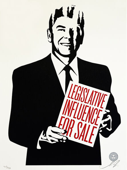 Shepard Fairey, ‘'Legislative Influence for Sale'’, 2011