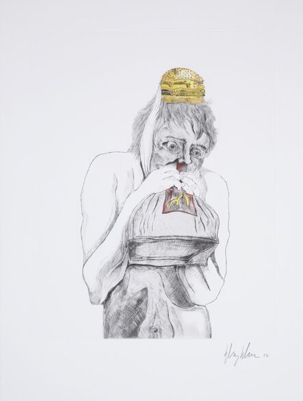 Henry Hudson, ‘Man Devouring Big Mac (3)’, 2014